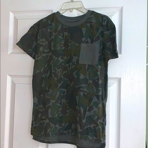 Boys short sleeve camouflage shirt